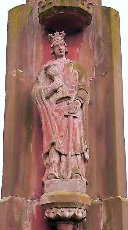 Gestohlene Figur: St. Barbara